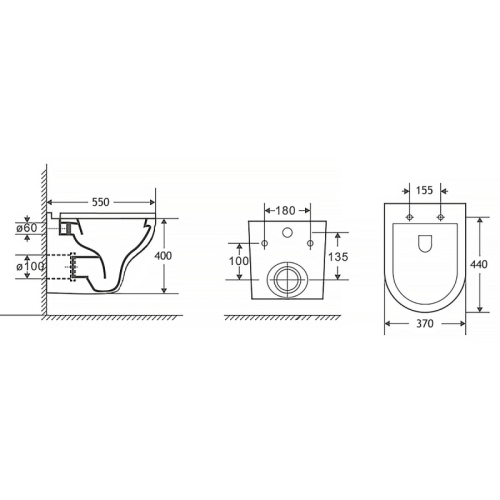 Унитаз подвесной Azario Stella AZ-VT005 с сидением микролифт фото 9