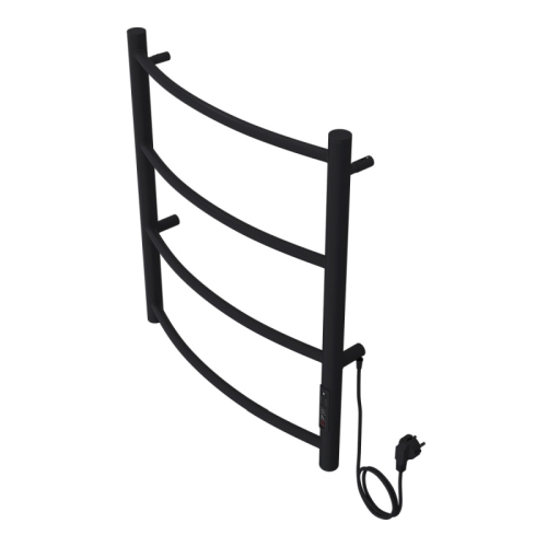 Полотенцесушитель электрический Azario Verona 50*60, 50*80 черный (диммер справа) фото 3