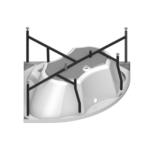 Ванна акриловая Radomir Сандра 149*149 + каркас фото 4