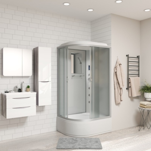 Душевая кабина Niagara Классик NG-2310-14RF 120*80*215 высокий поддон(40см),стекло матовое фото 2