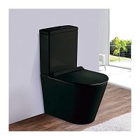 Унитаз напольный безободковый ESBANO Alagon-С черный матовый