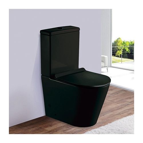 Унитаз напольный безободковый ESBANO Alagon-С черный матовый