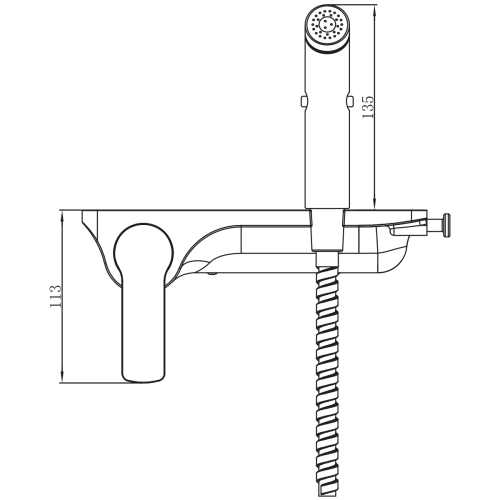 Смеситель с гигиенической лейкой Lemark Solo LM7168CW белый фото 3