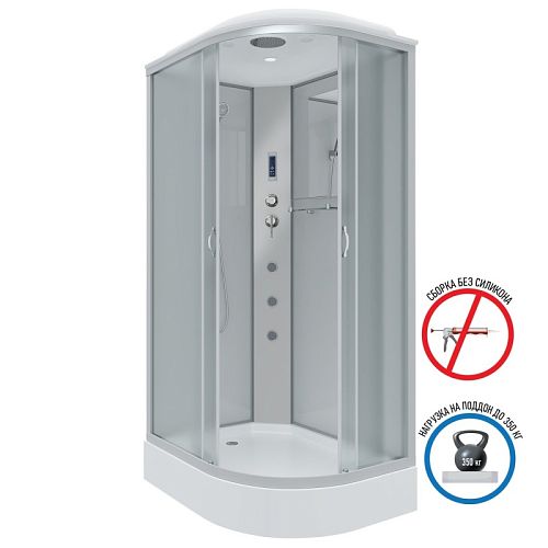 Душевая кабина Niagara Классик NG-3312-14LF 120*80*215 низкий поддон(13см),стекло матовое