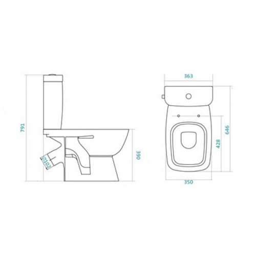 Компакт Santek Нео Лайт с сидением дюропласт микролифт фото 6
