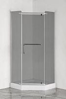 Душевое ограждение Loranto CS-816S B 100 (GRAY) 100*100 с поддоном, стекло тонированное