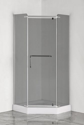 Душевое ограждение Loranto CS-816S B 100 (GRAY) 100*100 с поддоном, стекло тонированное