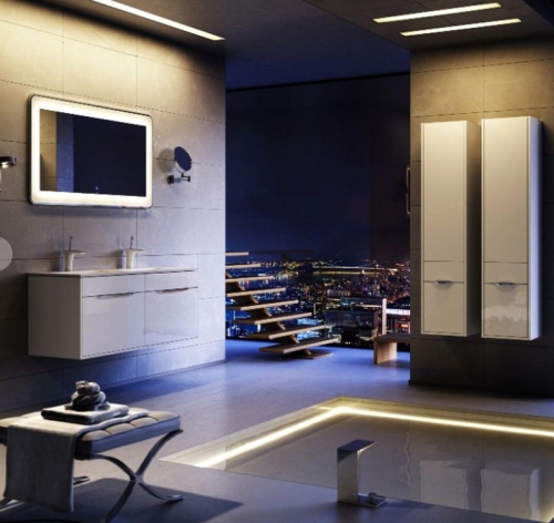 Пенал подвесной Aqwella MALAGA 33 см L/R белый фото 2