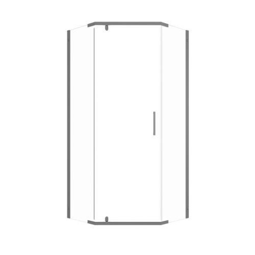 Душевое ограждение Triton Дека-Графит 90*90, 100*100 стекло прозрачное