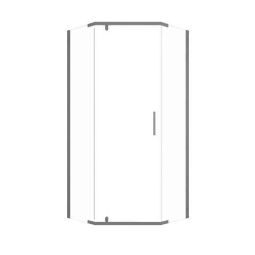 Душевое ограждение Triton Дека-Графит 90*90, 100*100 стекло прозрачное