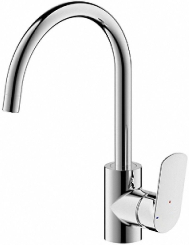 Смеситель для кухни Bravat RHEIN F7429564CPENG хром черный