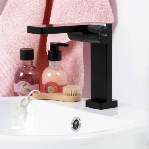 Смеситель для умывальника Wasserkraft Elbe 7410 чёрный фото 2