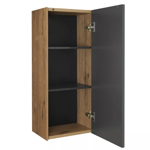 Шкафчик Акватон Сохо 35*80 Графит Софт/Дуб Веллингтон фото 2