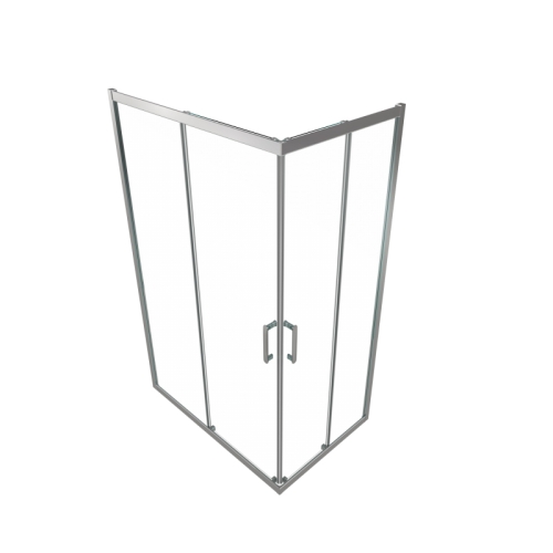 Душевое ограждение Triton Фикс-Хром 120*80, 120*90 прозрачное стекло фото 4