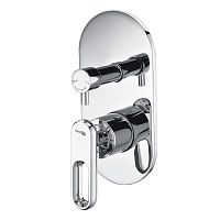 Встроенный смеситель для ванны на 2 положения Wasserkraft Kammel 1841 хром