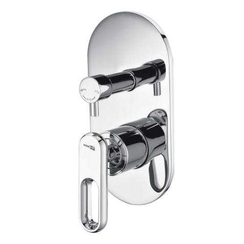 Встроенный смеситель для ванны на 2 положения Wasserkraft Kammel 1841 хром