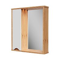 Зеркало со шкафчиком Volna Barney 60 белый/дуб гудзон, левый