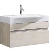 Тумба с умывальником Aqwella Bergamo 80, 100 подвесная акация