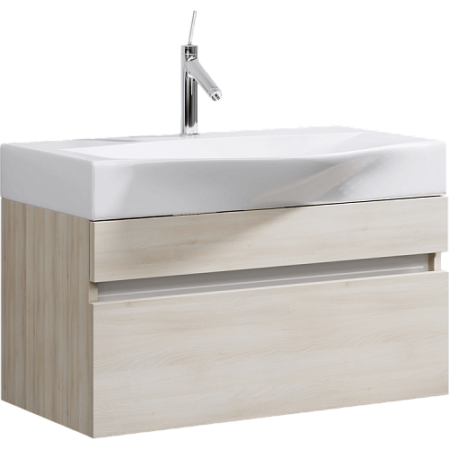 Тумба с умывальником Aqwella Bergamo 80, 100 подвесная акация