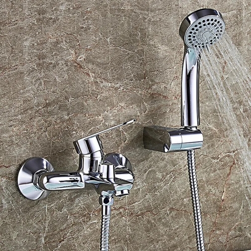 Смеситель для ванны Ledeme L3010 хром (лейка и шланг в комплекте) фото 3