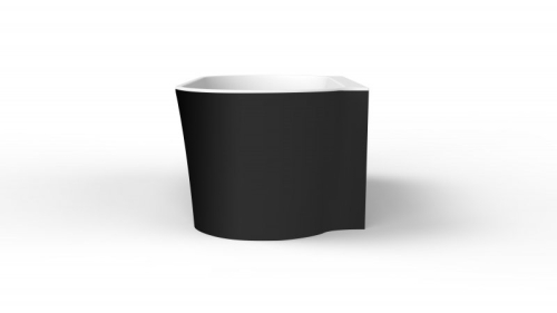 Ванна акриловая Bel Bagno BB409 170*80 черно/белая фото 4