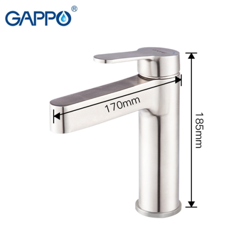 Смеситель для раковины Gappo Atlantic G1099-30 сатин фото 2