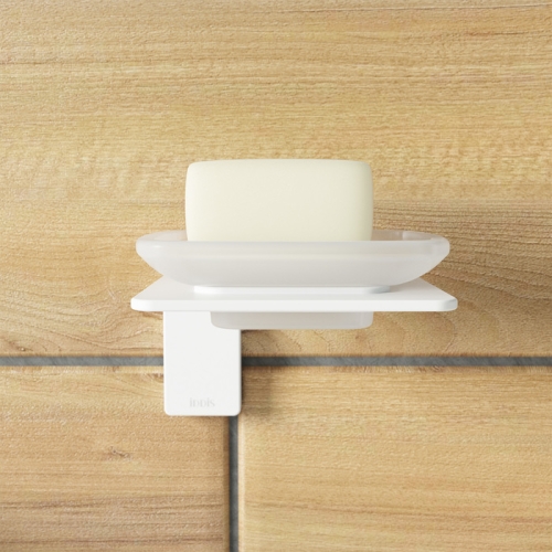 Мыльница Iddis Slide белая фото 2