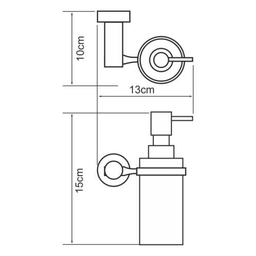 Дозатор для жидкого мыла Wasserkraft Donau K-9499 фото 3
