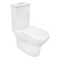 Унитаз напольный безободковый Azario Tesoro AZ-8501, смыв Торнадо