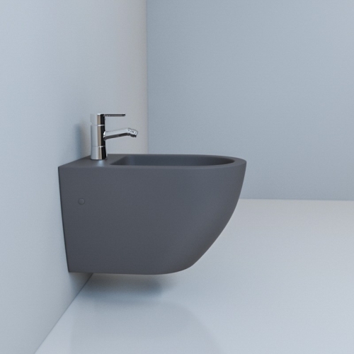 Биде подвесное ESBANO GARCIA серый матовый фото 3