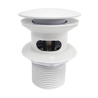 Донный клапан Push-up Wasserkraft Mindel A153 белый Soft-touch