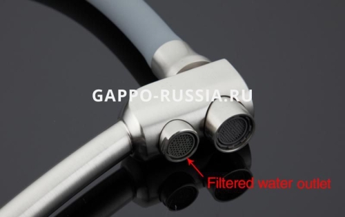 Смеситель для кухни G4398 сатин-серый фото 6