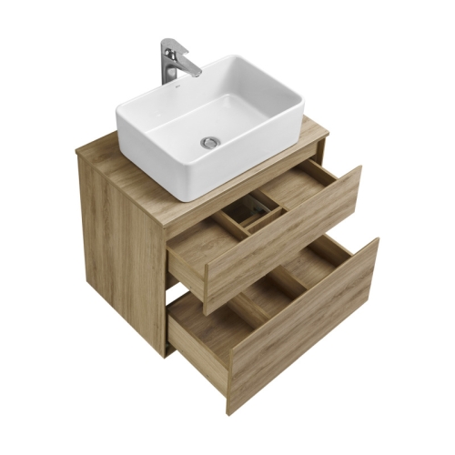 Тумба под раковину Aquaton Либерти 60, 75 Дуб Эльвезия, столешница Дуб Эльвезия фото 5