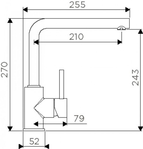 Смеситель для кухни OMOIKIRI Nakagawa фото 2