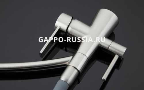 Смеситель для кухни G4398 сатин-серый фото 5