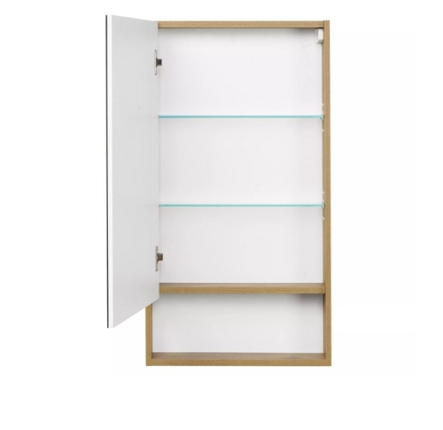 Зеркальный шкаф Aquaton Сканди 45, 55, 70, 90  Белый Глянцевый/Дуб Рустикальный фото 2