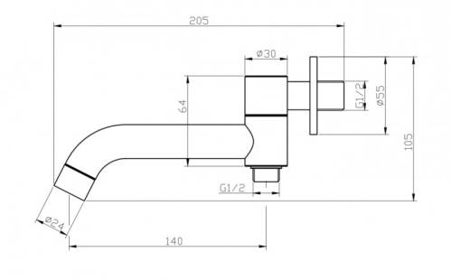 Излив для ванны с дивертором для душа Bel Bagno Ancona-BCA-CRM хром фото 2 Излив для ванны с дивертором для душа Bel Bagno Ancona-BCA-CRM хром фото 2