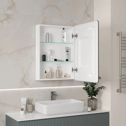  Зеркало-шкаф Continent Belle LED 60х80 с подогревом фото 5