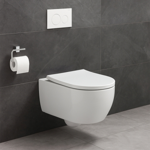 Унитаз подвесной безободковый Azario Nemi AZ-1293WH, смыв Торнадо фото 7