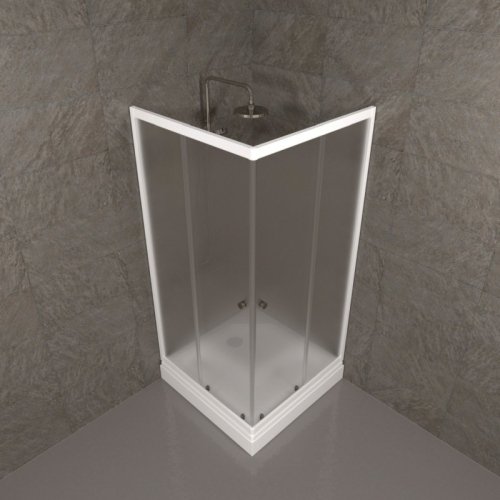 Душевое ограждение Triton Вельвет-К А 90*90 низкий поддон, стекло матовое фото 5