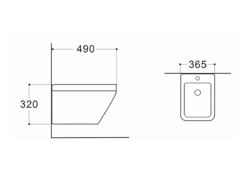 Биде подвесное Aquatek Лира AQ1055-00 фото 2