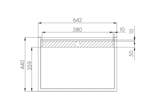 Столешница Aquaton Лофт 65, 80 Дуб Эндгрейн фото 3