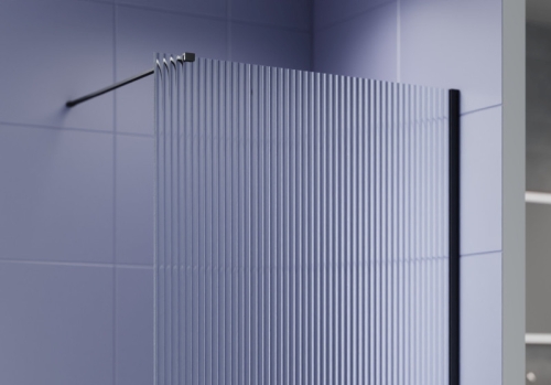 Душевая перегородка Aquatek AQ.WI.2BL 100, 140 профиль черный матовый фото 2 Душевая перегородка Aquatek AQ.WI.2BL 100, 140 профиль черный матовый фото 2