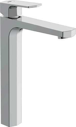 Смеситель высокий для раковины Cersanit Wisla 63059 хром, с донным клапаном