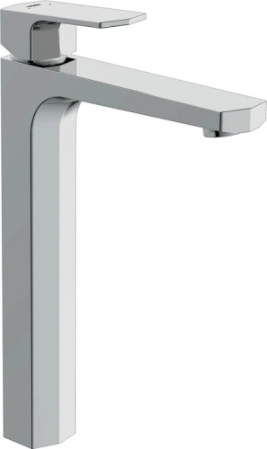 Смеситель высокий для раковины Cersanit Wisla 63059 хром, с донным клапаном