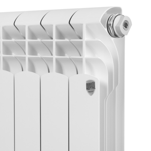 Радиатор Royal Thermo Monoblock A 500 2.0 - 4/6/8/10/12 секц. алюминиевый белый фото 3