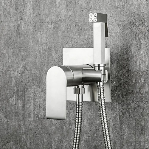 Смеситель с гигиеническим душем Gappo G7299-20 сатин фото 3