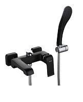 Смеситель для ванны Gappo Aventador G3250 черный (с лейкой и шлангом)