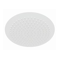 Верхняя душевая лейка Wasserkraft Mindel A161 круглая белая Soft-touch