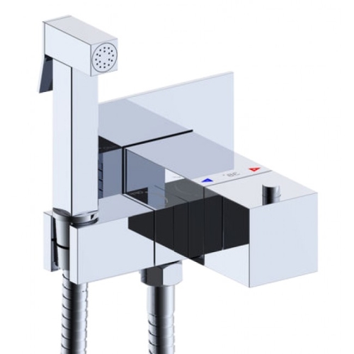 Термостатический смеситель с гигиеническим душем Gappo G7207-40 хром